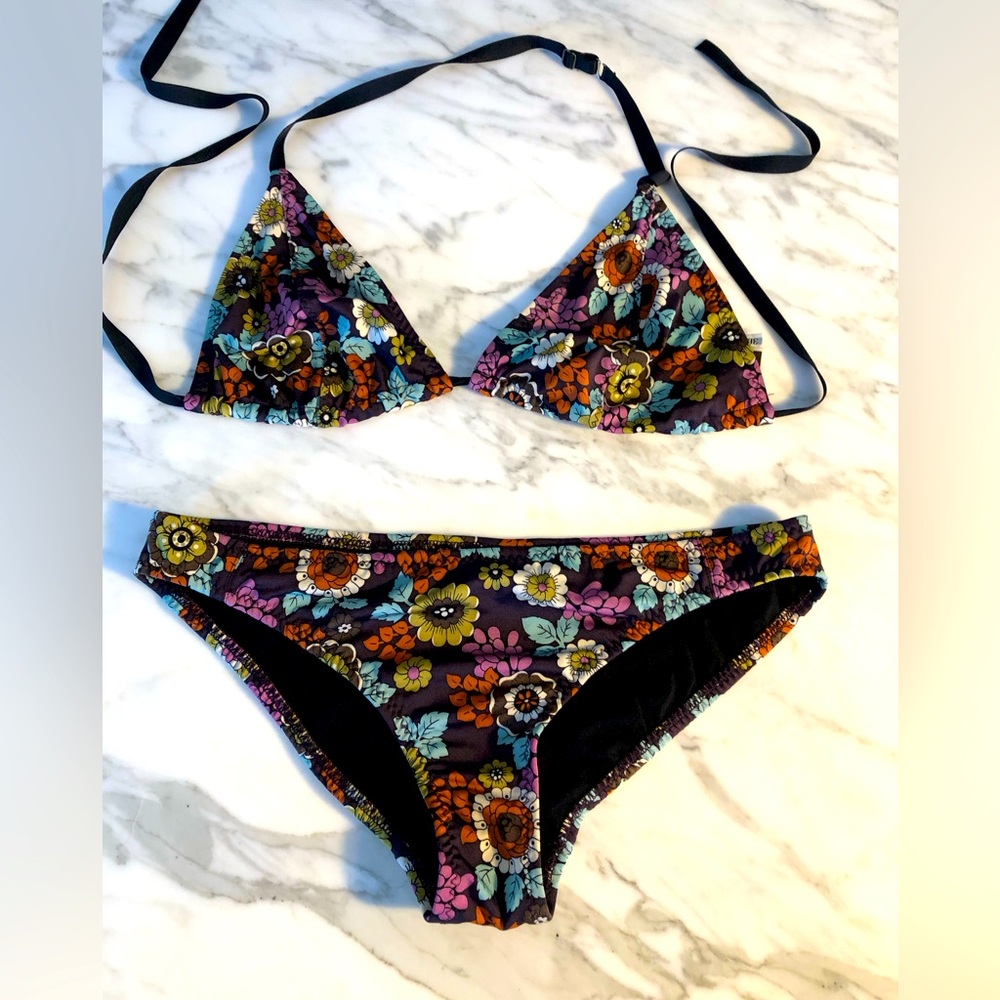 Malia mills floral bikini  size 10